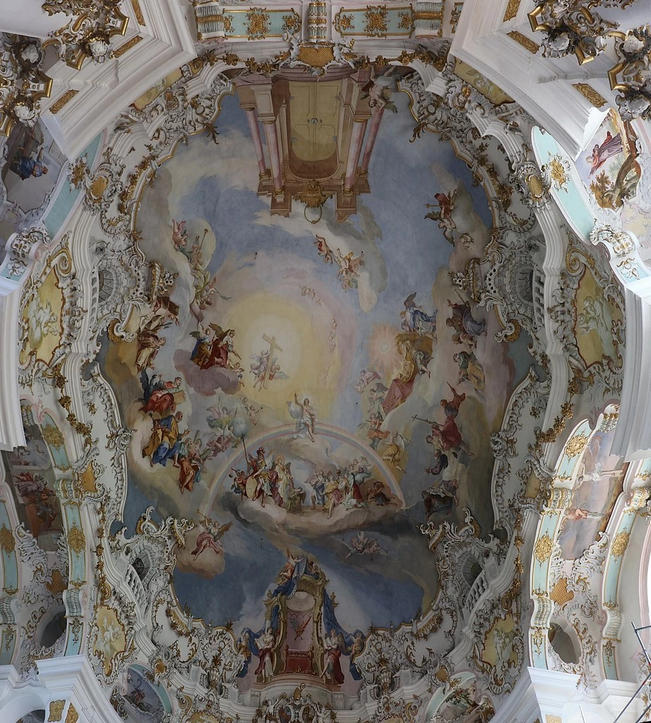 Affreschi della Wieskirche. Chiesa del Pellegrinaggio del Salvatore Flagellato - Steingaden 4